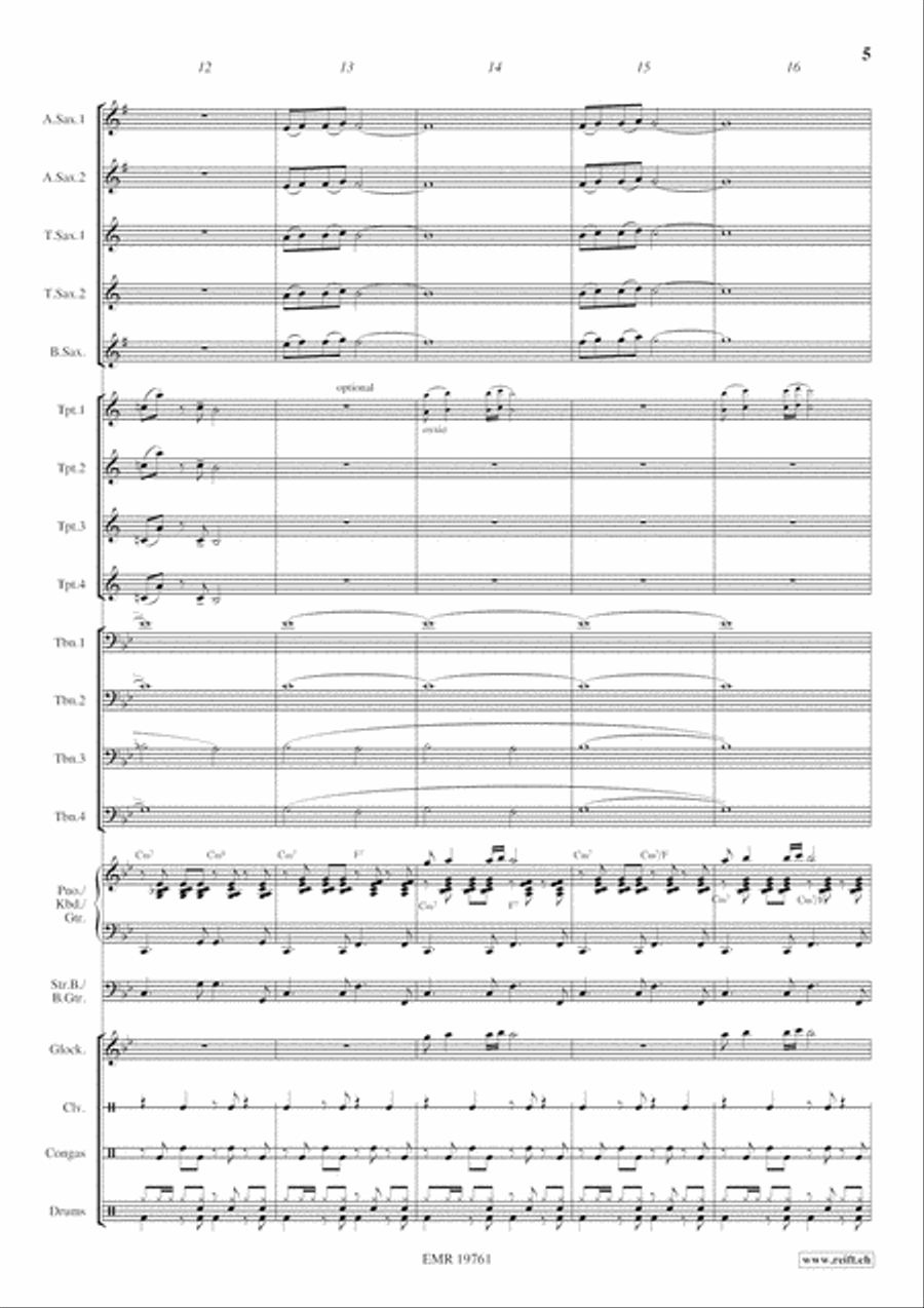 Tropical Romance Big Band scores gallery preview page 6