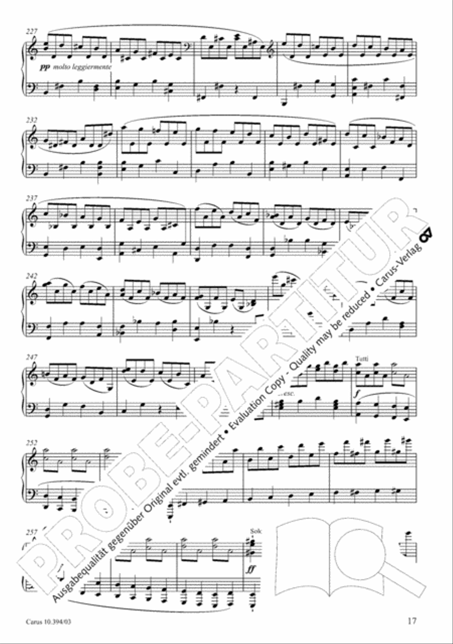 Fantasia for piano, choir and orchestra SSATB scores gallery preview page 18