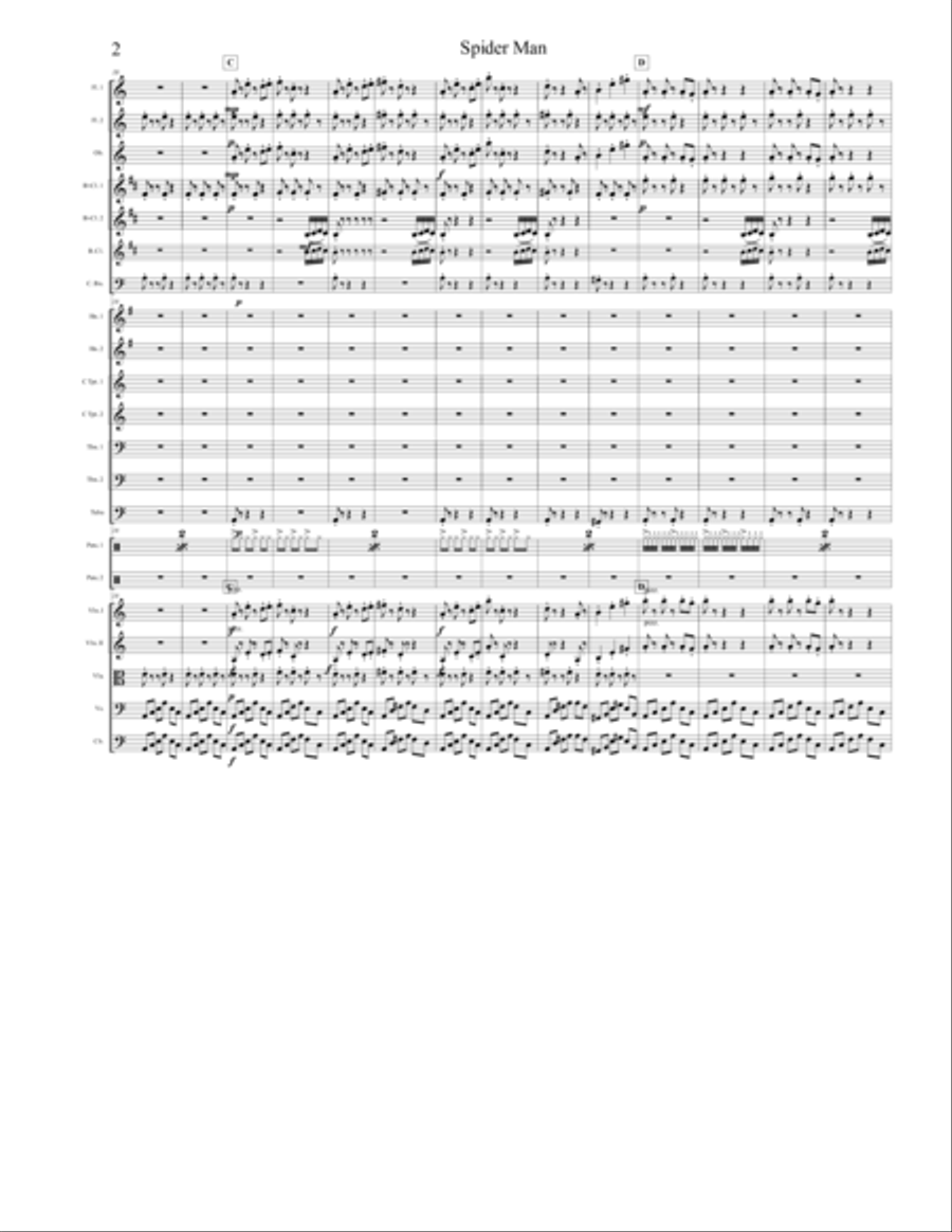 Spider-man: No Way Home Main Theme Chamber Orchestra scores gallery preview page 2