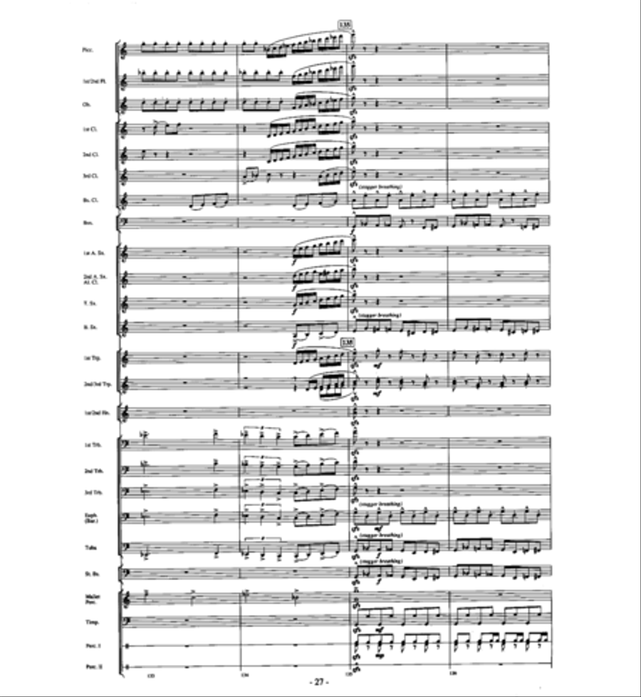 Agua's Whelm Agua's Whelm Concert Band scores gallery preview page 26