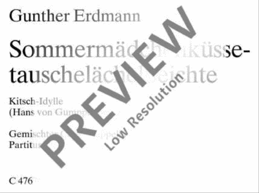 Sommermädchenküssetauschelächelbeichte 4-Part scores gallery preview page 2