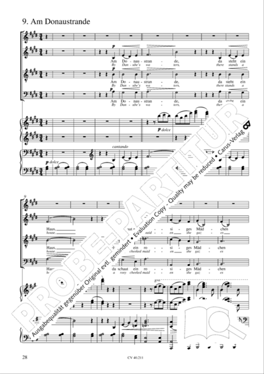 Liebeslieder-Walzer, Op. 52 Choir scores gallery preview page 29