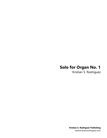 Solo for Organ