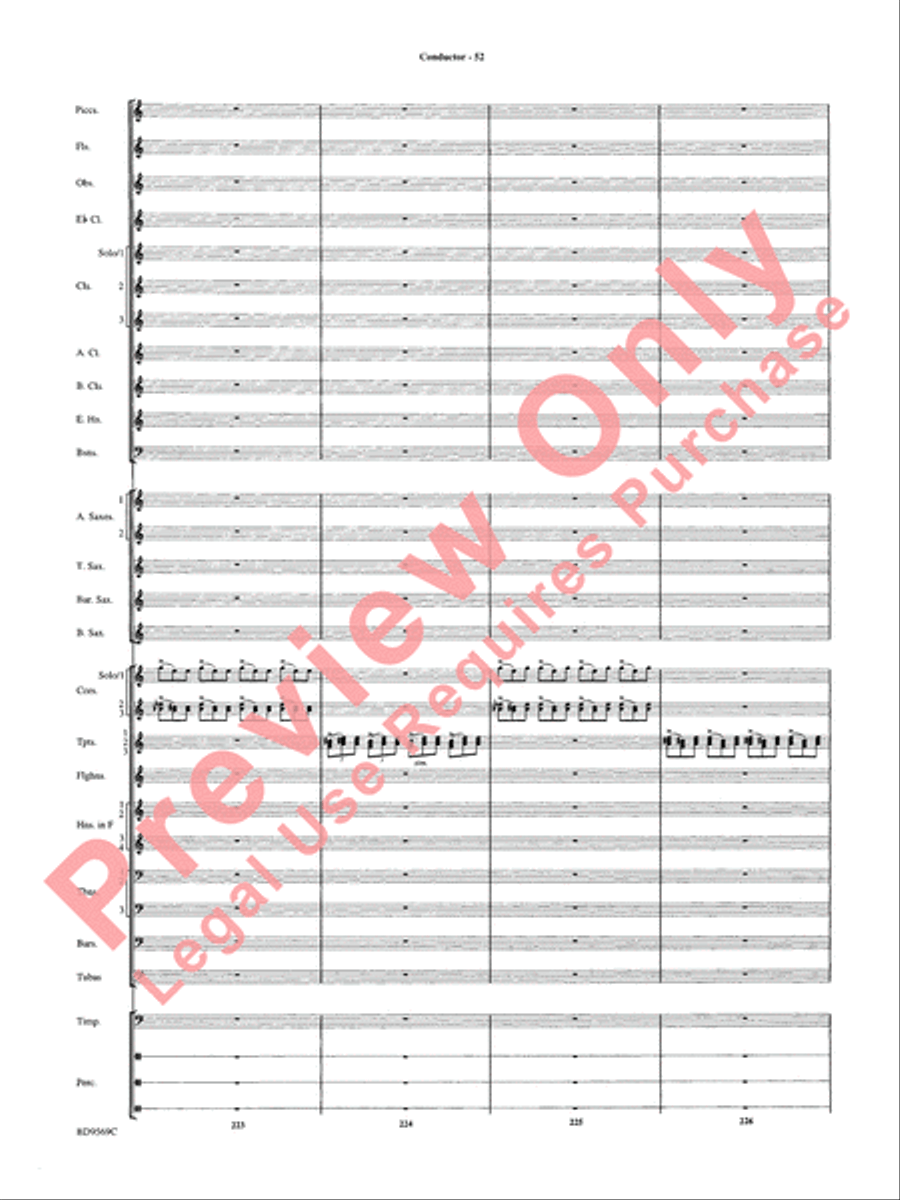 Jericho Concert Band scores gallery preview page 57