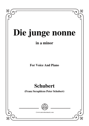 Schubert-Die junge nonne in a minor,for voice and piano