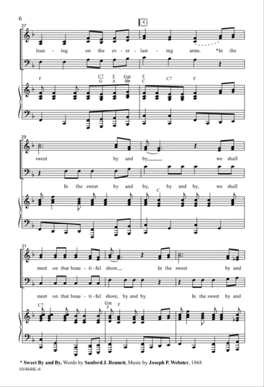 Back to the Church in the Wildwood 3-Part scores gallery preview page 6