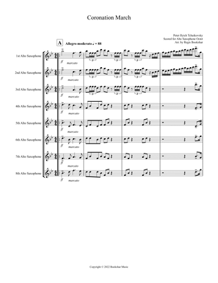 Coronation March (Db) (Alto Saxophone Octet)