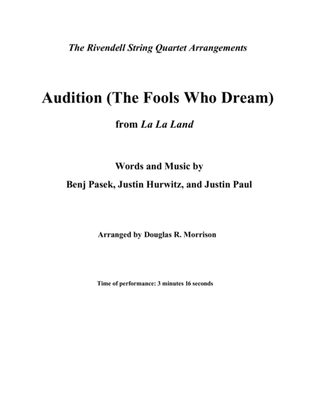Book cover for Audition (the Fools Who Dream)