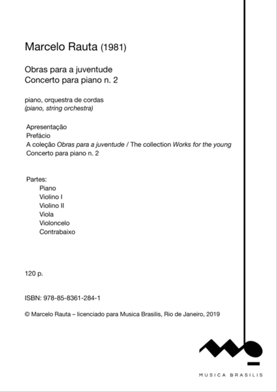 Concerto para piano n. 2 (versão para orquestra de cordas) Chamber Orchestra scores gallery preview page 2