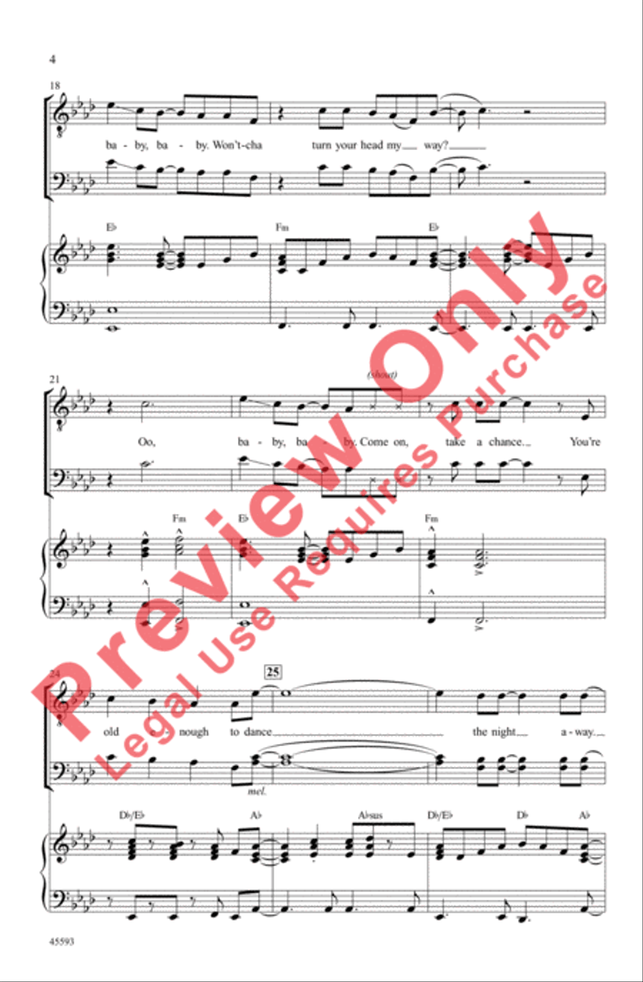 Dance the Night Away Dance the Night Away Men's Choir scores gallery preview page 4