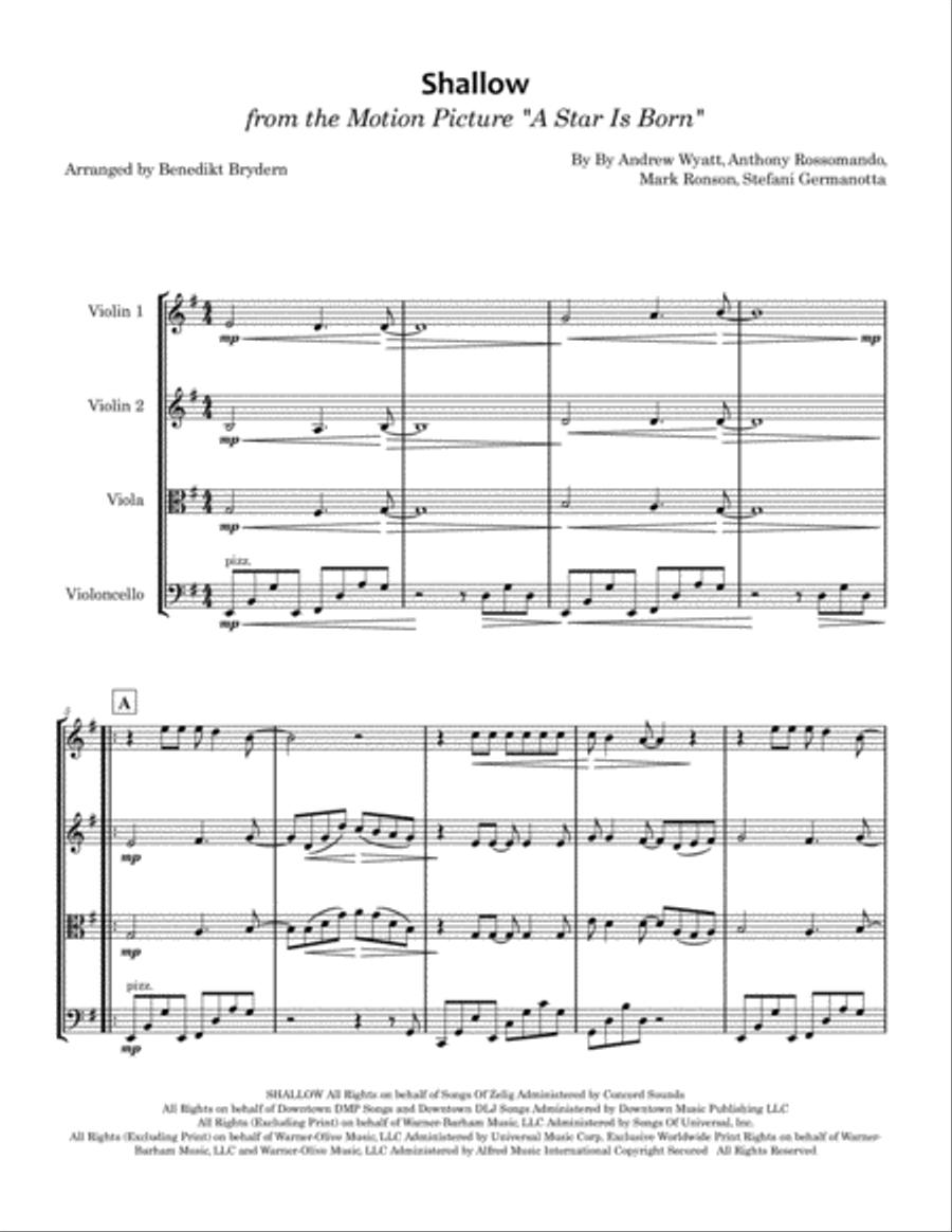 Shallow String Quartet scores gallery preview page 3