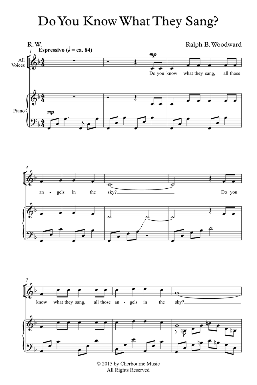 Do You Know What They Sang? SSA scores gallery preview page 2