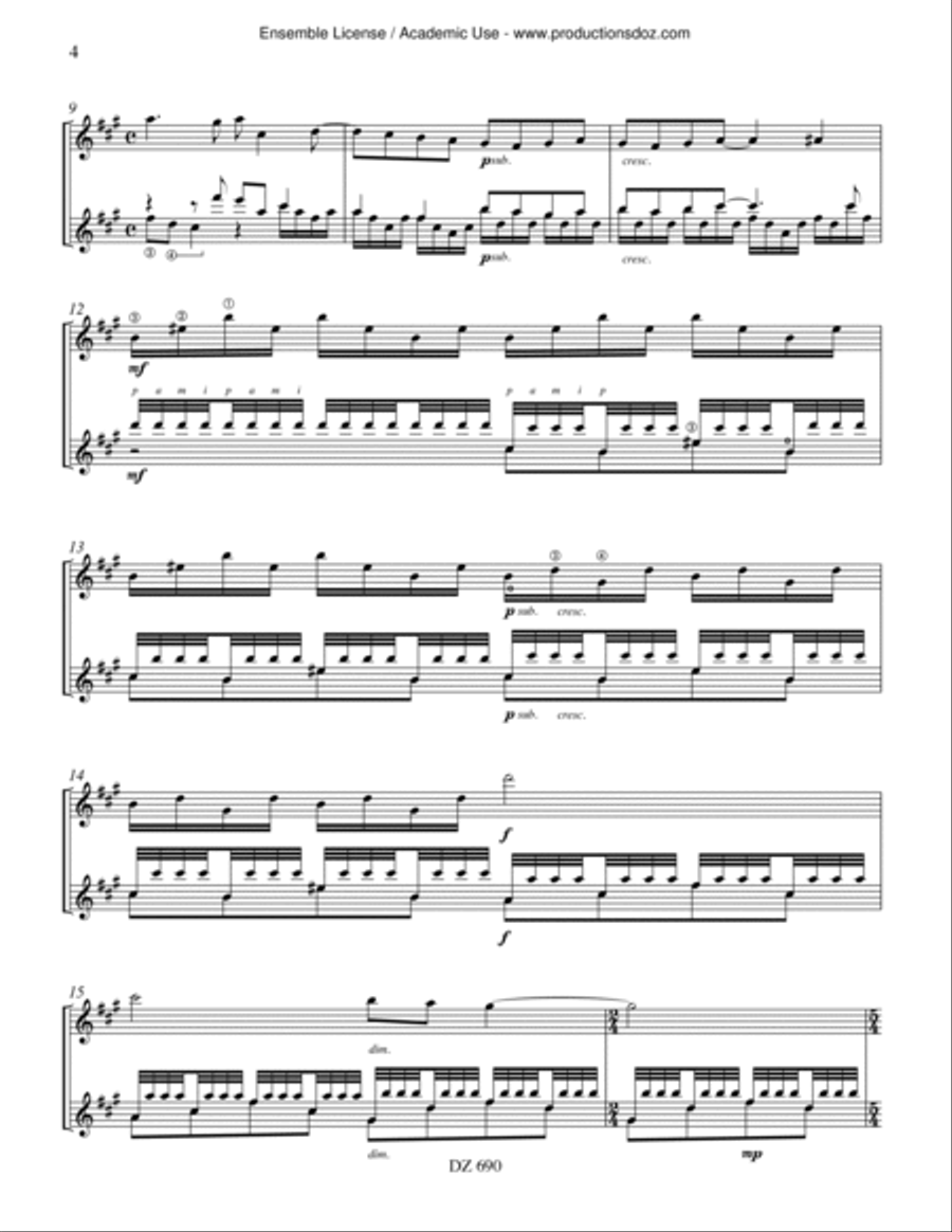 Sonnet Sonnet Classical Guitar scores gallery preview page 4