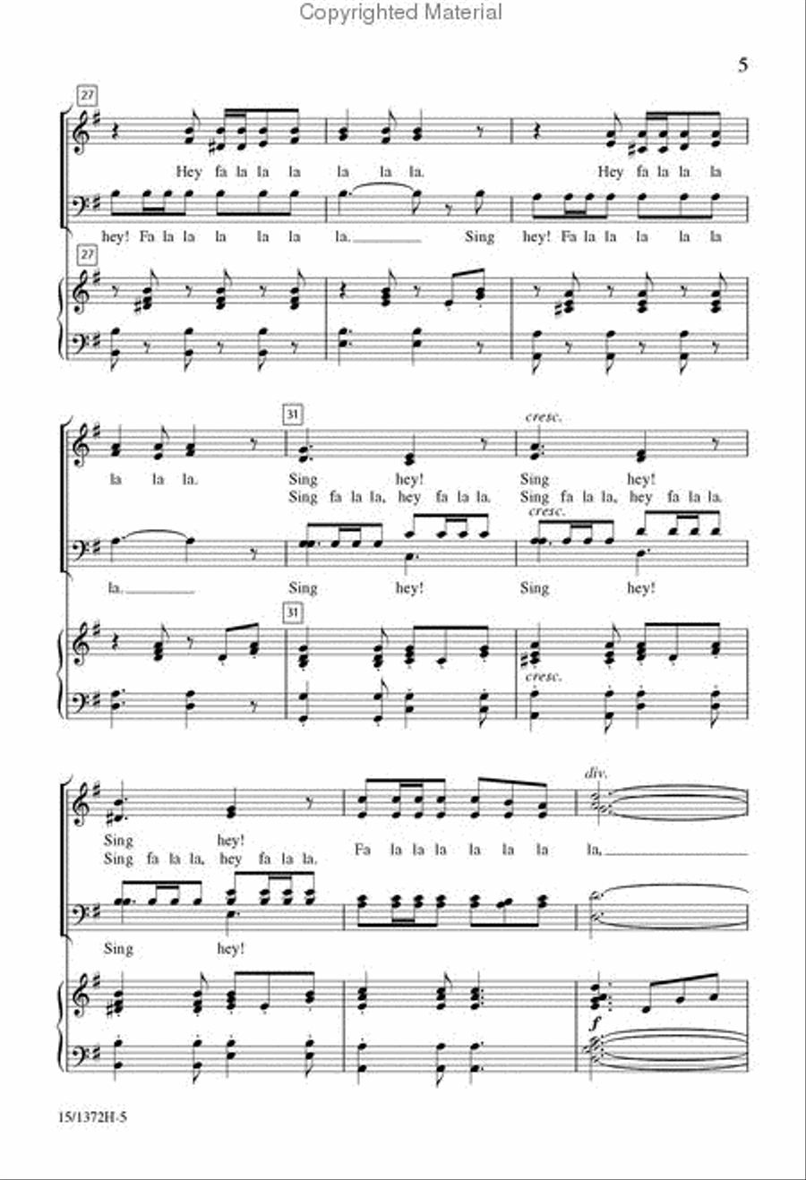 Sing Hey Sing Hey 4-Part scores gallery preview page 5
