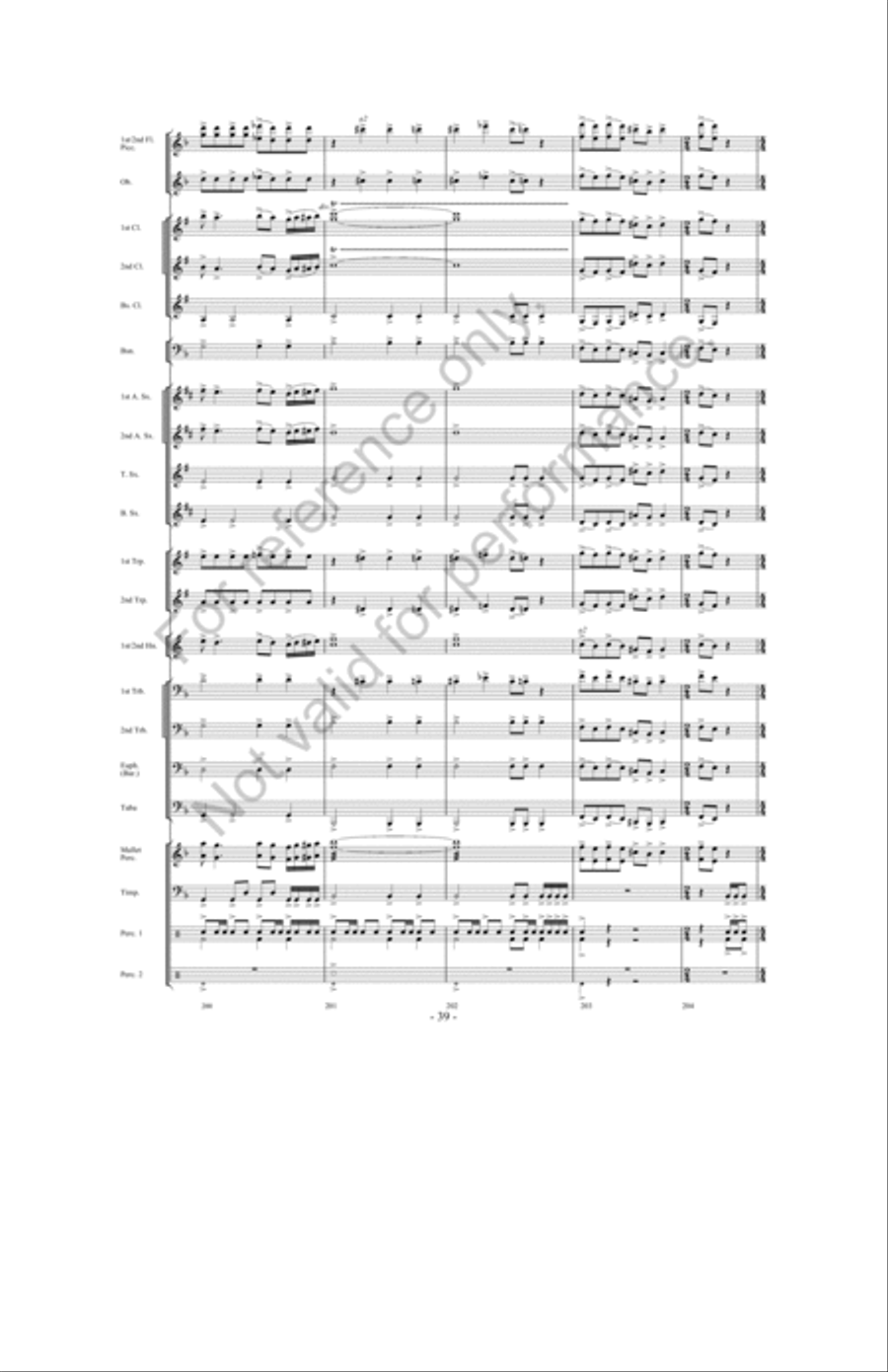 Zeus: King Of The Gods Concert Band scores gallery preview page 38