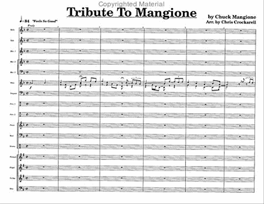 Tribute To Mangione Percussion Ensemble scores gallery preview page 2