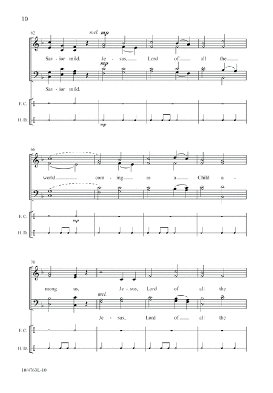 Born, He Is Born! Born, He Is Born! 4-Part scores gallery preview page 10