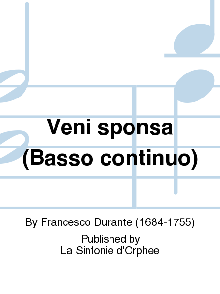Veni sponsa (Basso continuo)