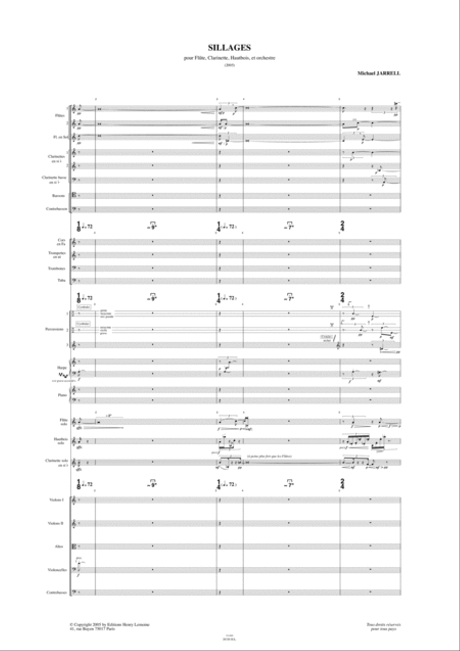 Sillages - Congruences II Orchestra scores gallery preview page 2