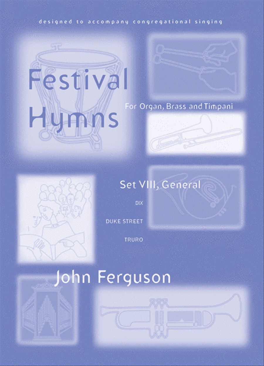 Festival Hymns for Organ, Brass and Timpani - Volume 8, General Trombone scores gallery preview page 1