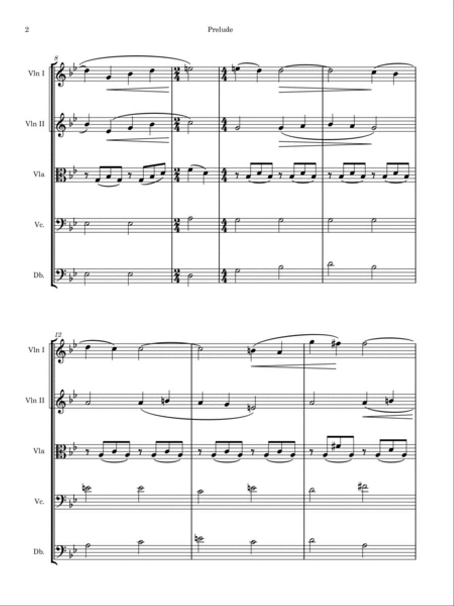 Prelude and Fugue Prelude and Fugue String Orchestra scores gallery preview page 4