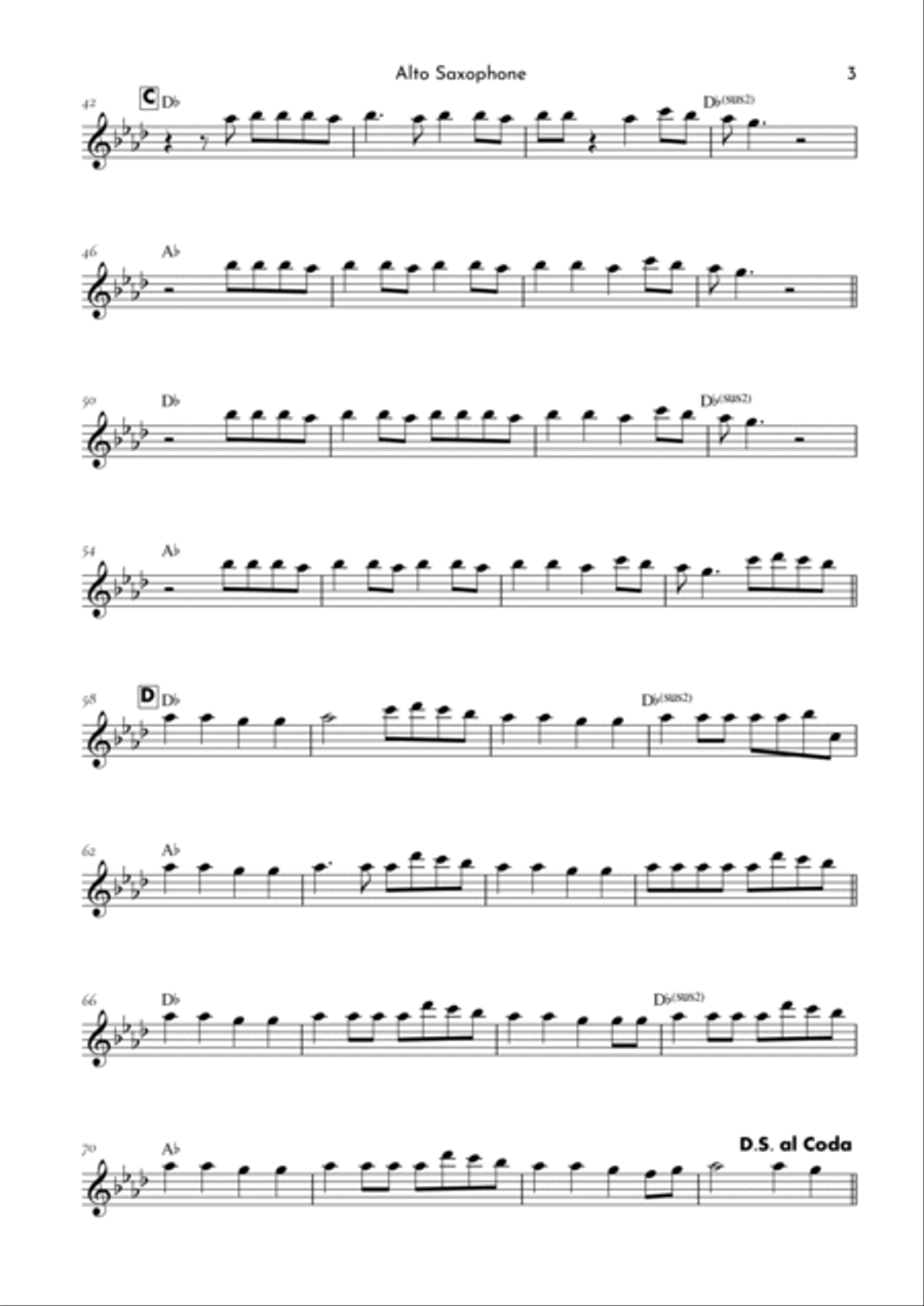 Calm Down Alto Saxophone scores gallery preview page 3
