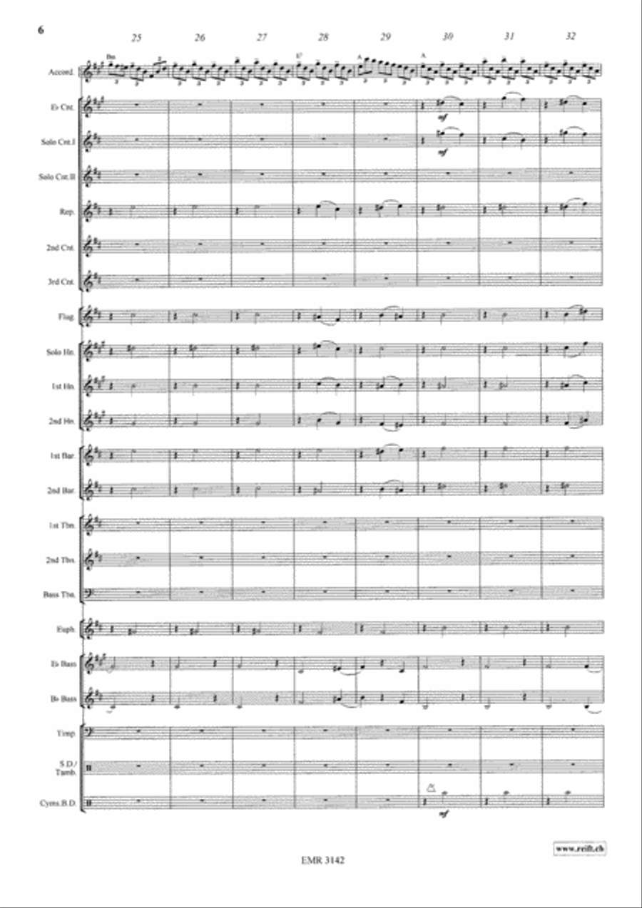 Mazurka Italiana Brass Band scores gallery preview page 7