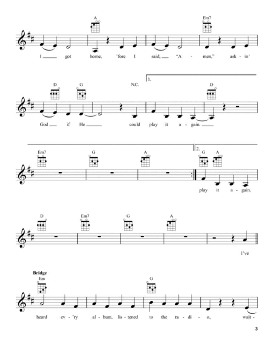 Our Song Ukulele scores gallery preview page 3