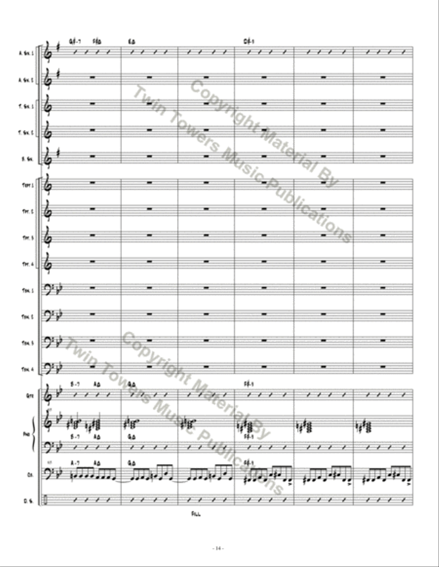 Espionage 1 Espionage 1 Jazz Ensemble scores gallery preview page 15