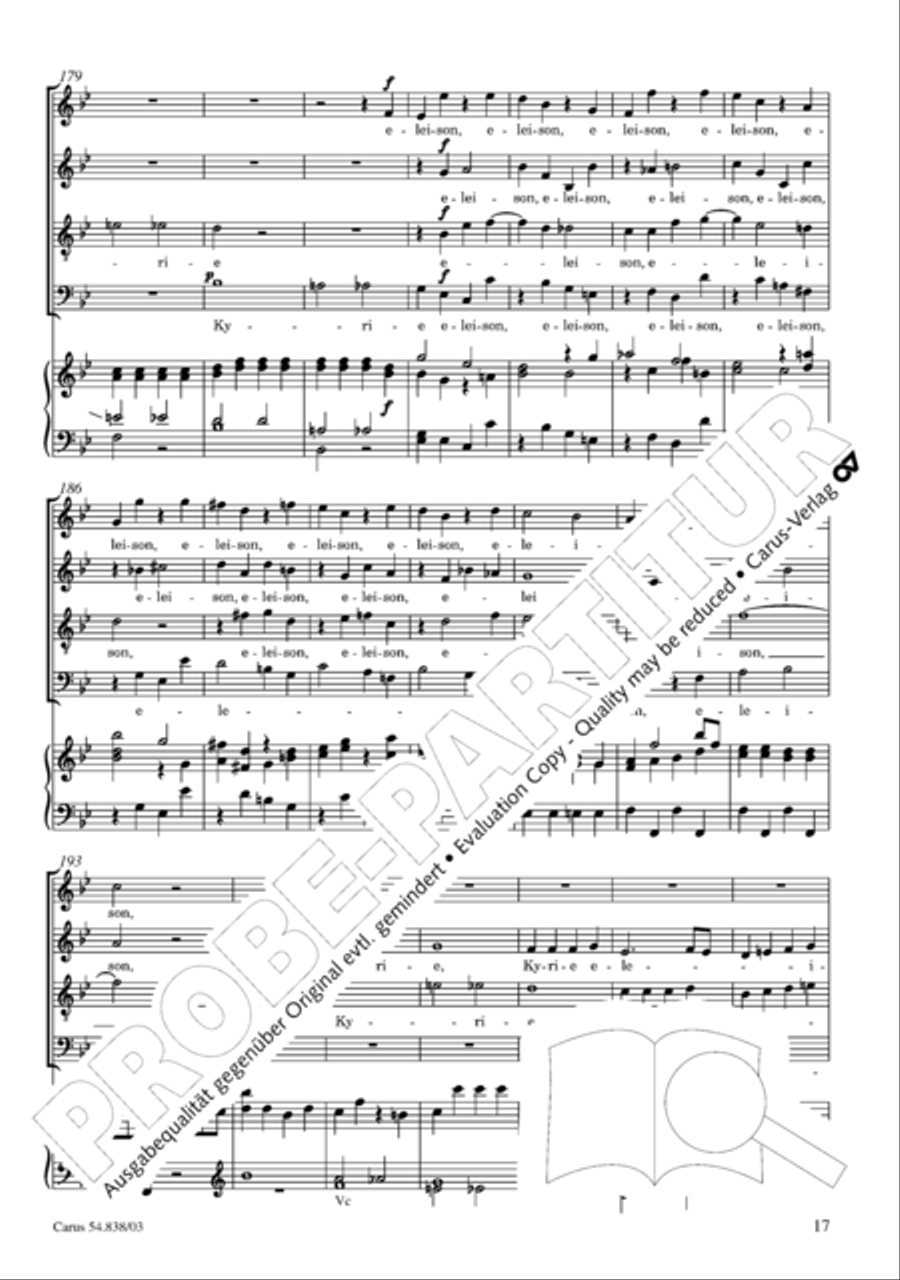 Requiem in B 4-Part scores gallery preview page 22