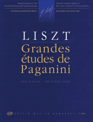Book cover for Grandes Études de Paganini