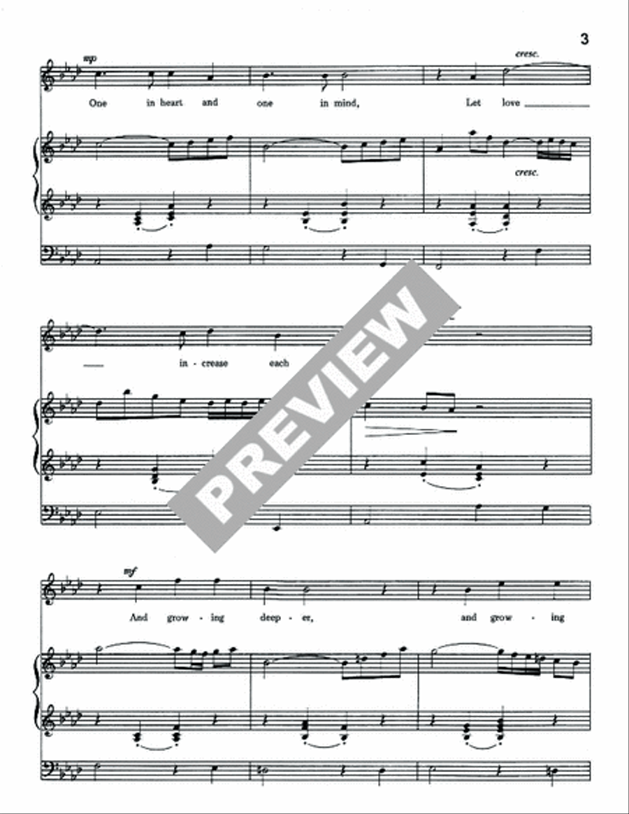 One in Heart and One in Mind Choir scores gallery preview page 4