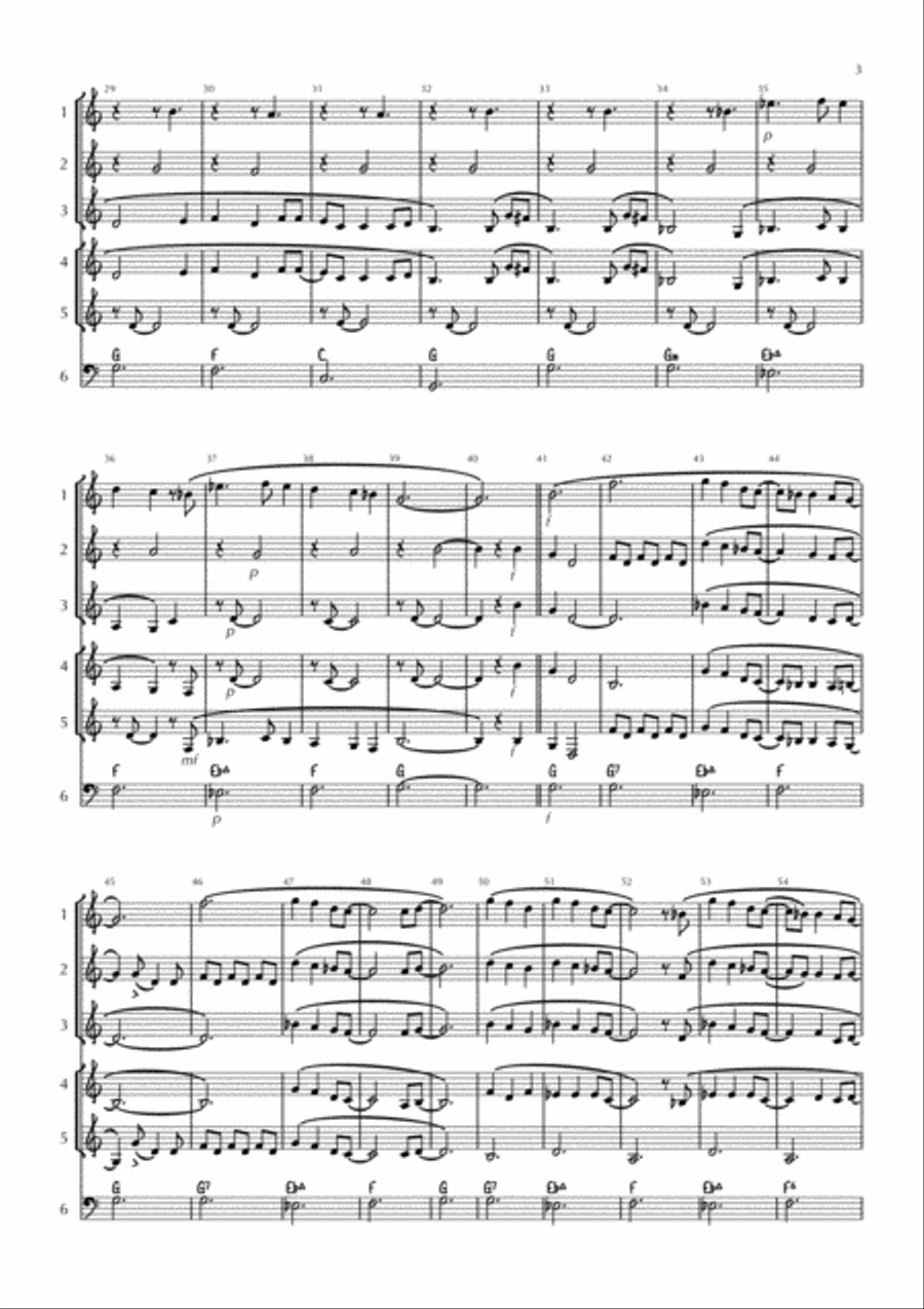 Kiss From A Rose Kiss From A Rose Small Ensemble scores gallery preview page 3
