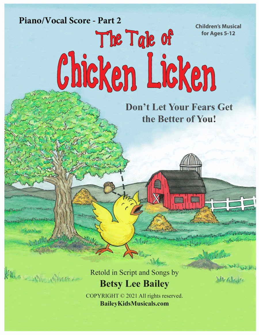 The Tale of Chicken Licken - Score Part 2 2021 Piano, Vocal, Guitar scores gallery preview page 1