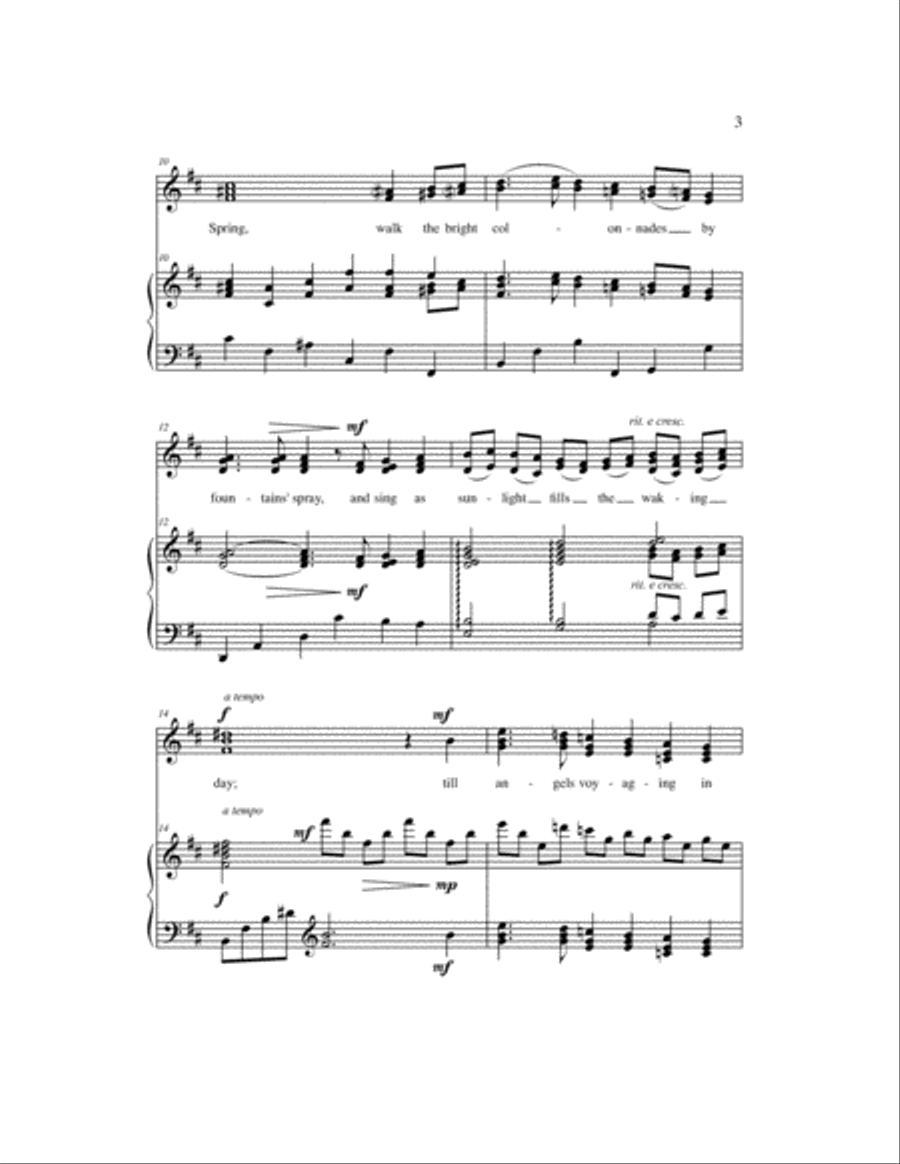 A Hymn for St. Cecilia SSA scores gallery preview page 3