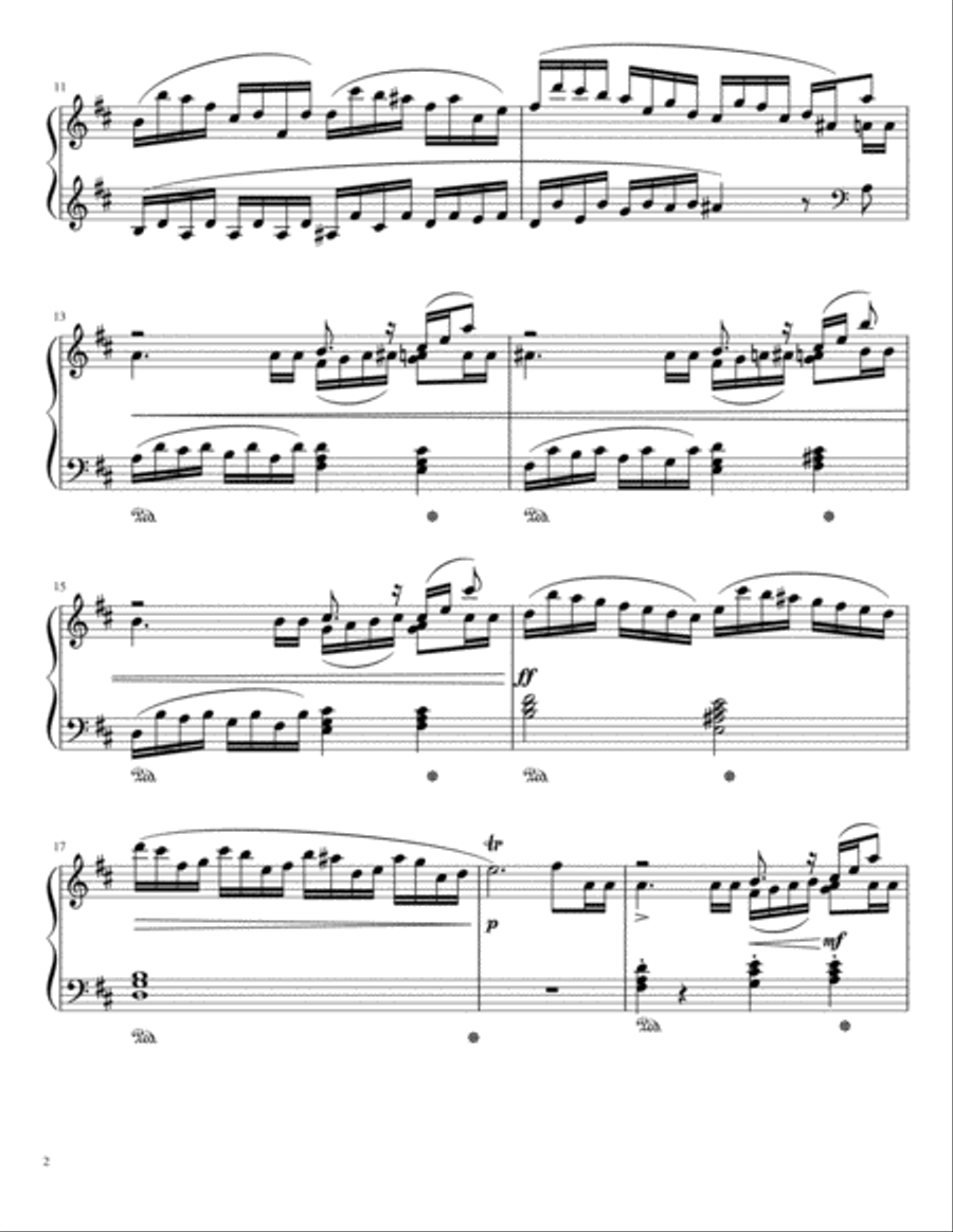 Prelude No.2 in D major Prelude No.2 in D major Piano Solo scores gallery preview page 2