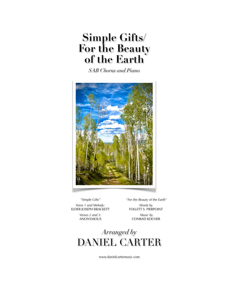 Simple Gifts/For the Beauty of the Earth—SAB Chorus and Piano image number null