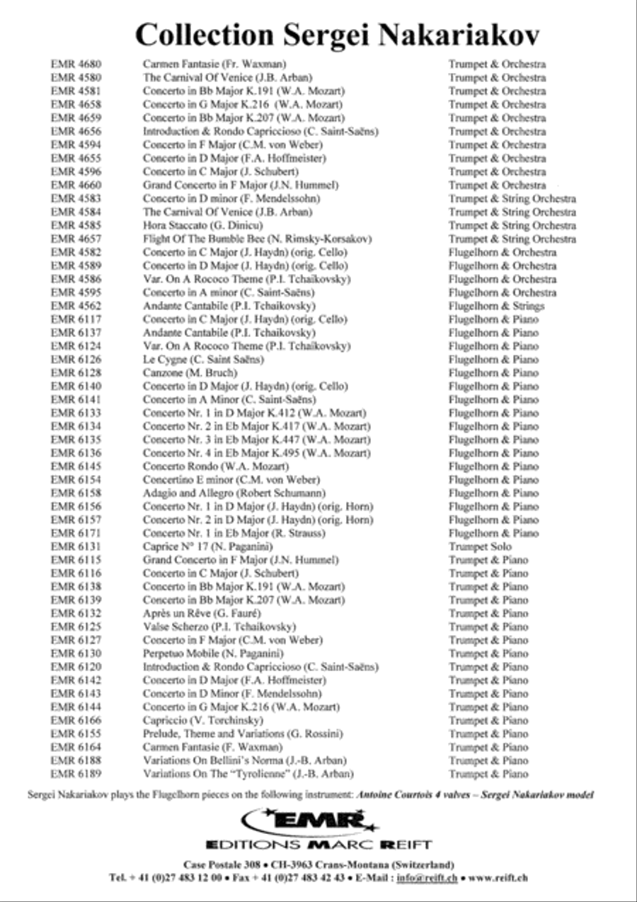 Introduction and Rondo Capriccioso Trumpet Solo scores gallery preview page 8