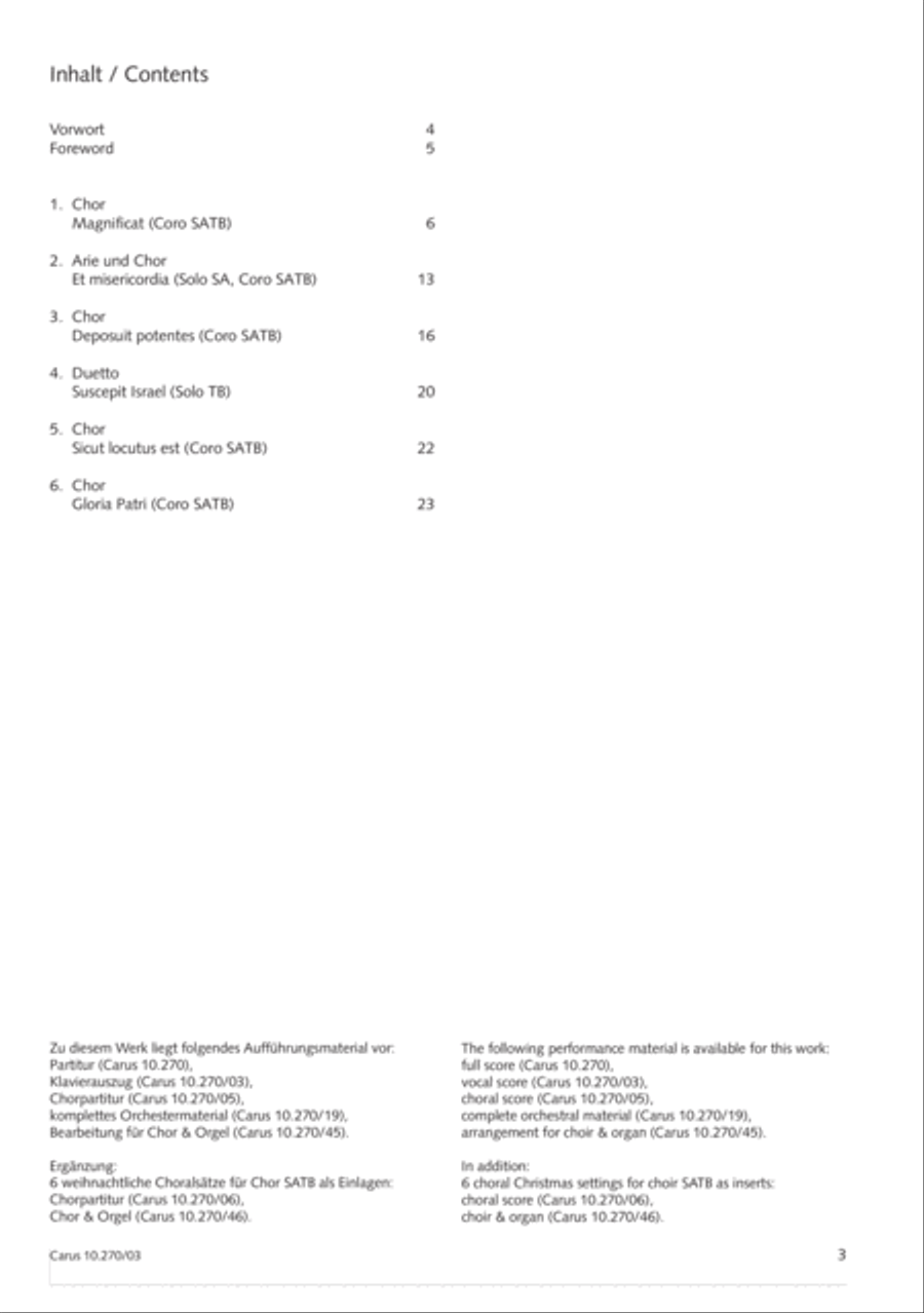 Magnificat in B flat major 4-Part scores gallery preview page 4