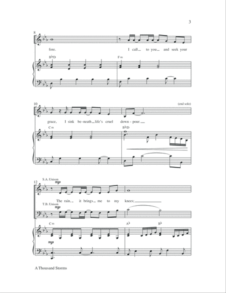 A Thousand Storms 4-Part scores gallery preview page 4