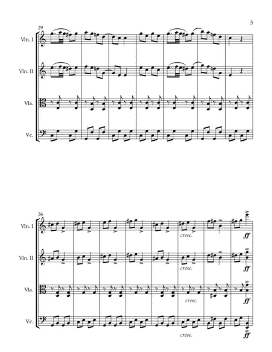Duos Concertans Op. 10 #1 Movement 3 Flute Duet scores gallery preview page 5
