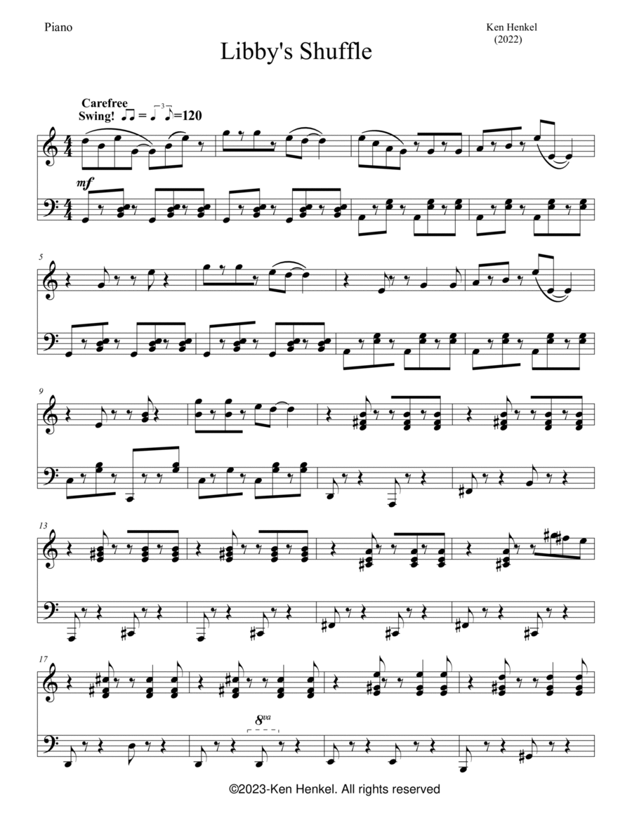 Libby's Shuffle B-Flat Trumpet scores gallery preview page 1