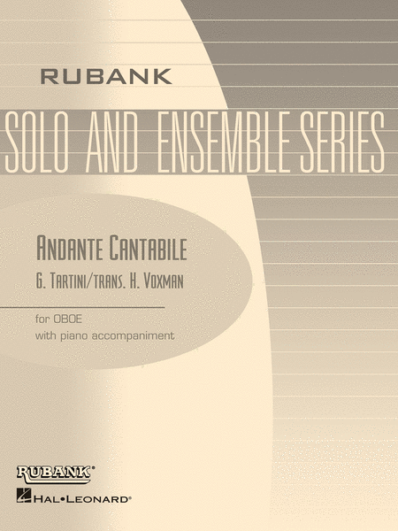 Oboe Solos With Piano - Andante Cantabile