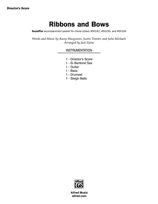 Book cover for Ribbons and Bows: Score