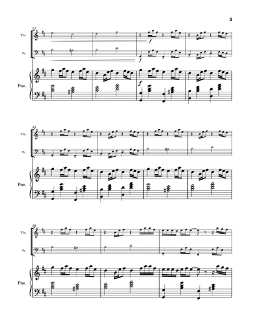 Mixed Personalities Piano Trio scores gallery preview page 5