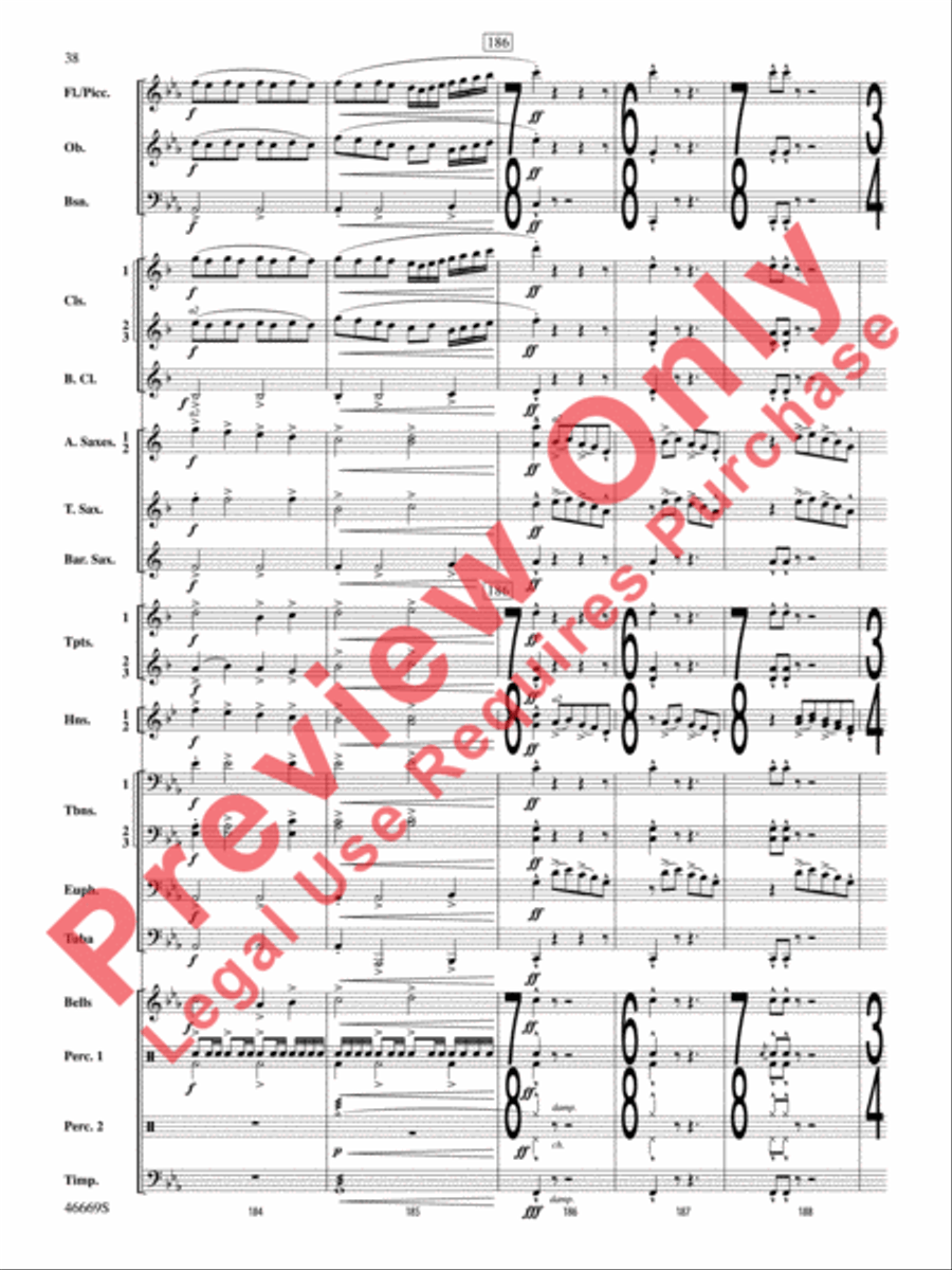 Oracles of the Sirocco Concert Band scores gallery preview page 39