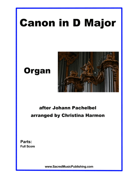 Canon in D Major for Organ image number null