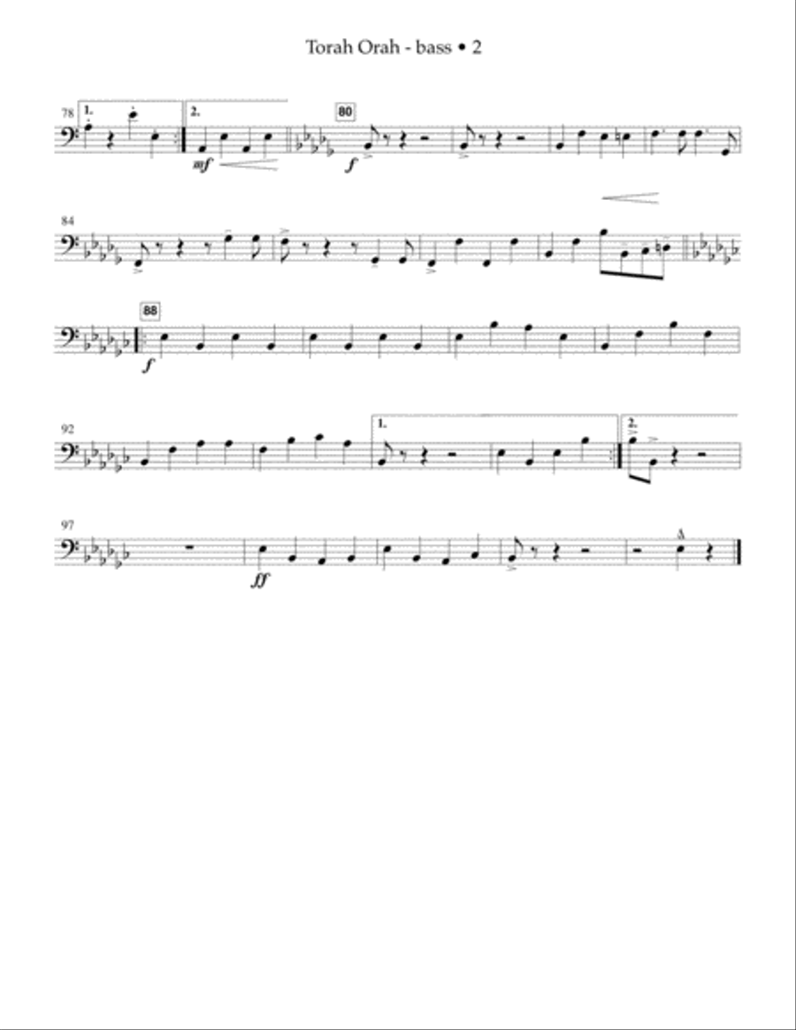 Torah Orah - SA Octavo SA scores gallery preview page 3