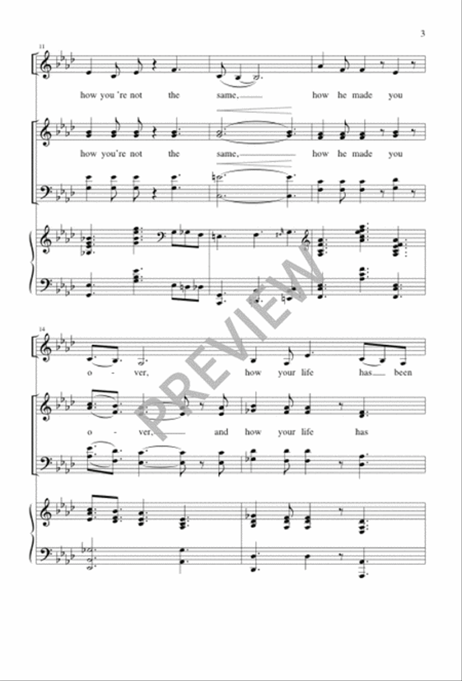 He's Been Keeping Me 4-Part scores gallery preview page 3