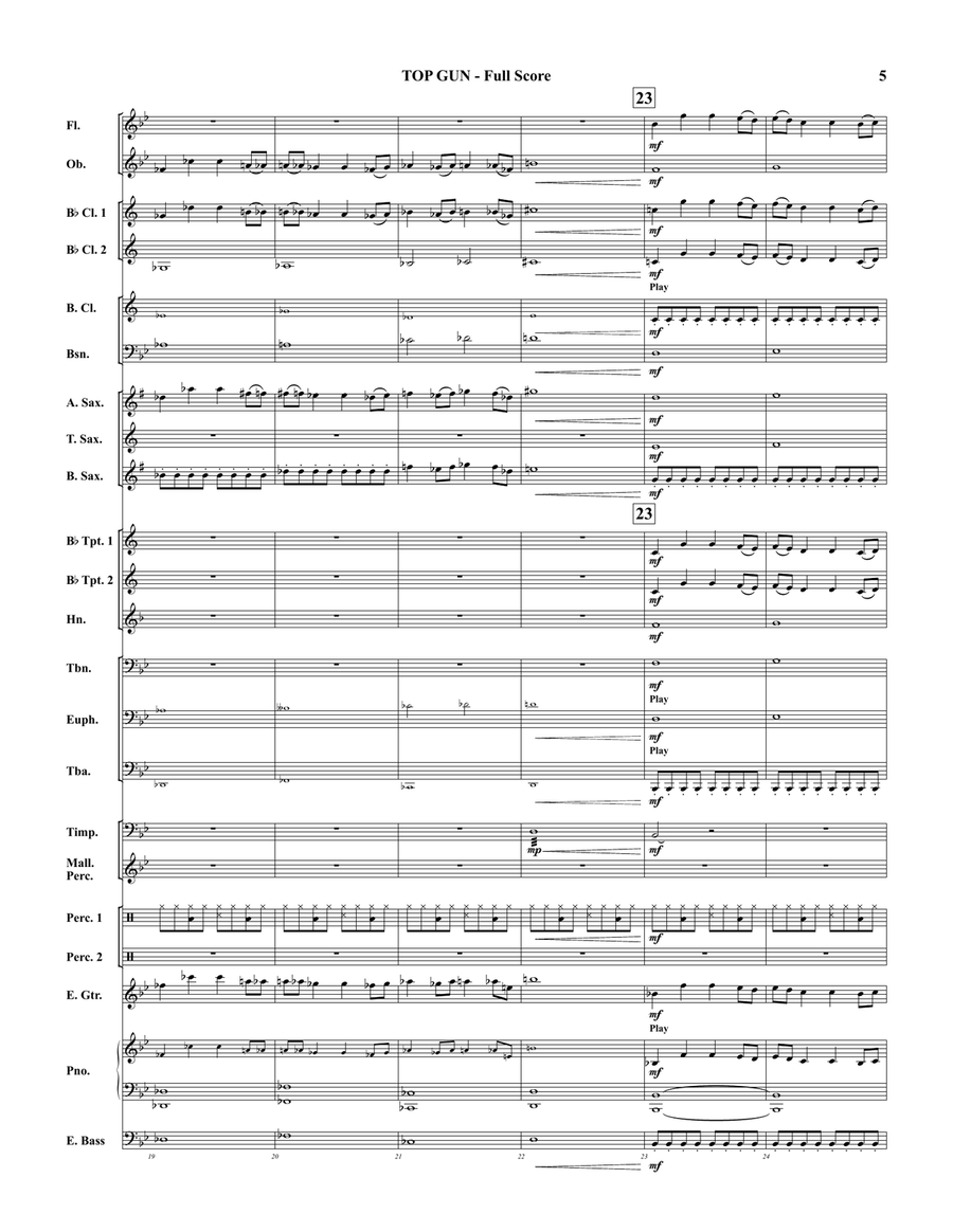 Top Gun Anthem Concert Band scores gallery preview page 5